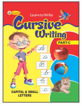 Kamal Cursive Writing Book for Kids | Paperback, Kamal Book Depot | Smart Books For Smart Kids | Part - C