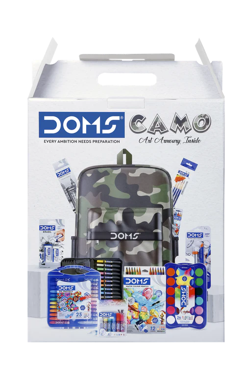 DOMS CAMO KIT(THE BEST FOR GIFTING YOUR CHILD, BAG CAN BE USED IN EVERYDAY LIFE)