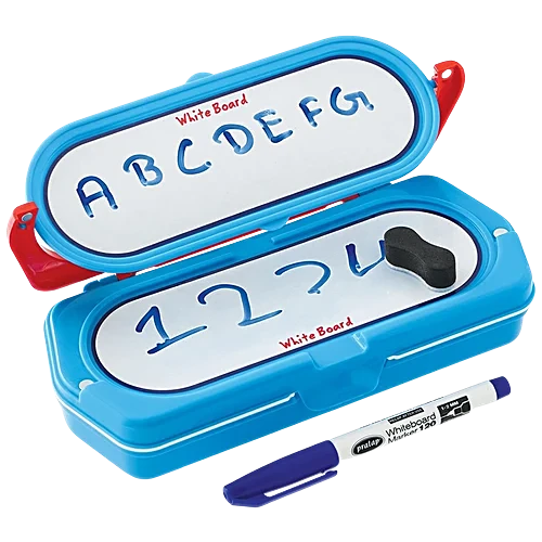 Pratap Flip Note Stationery Set - Marker + Duster + Pencil + Scale, Chhota Bheem, Blue,