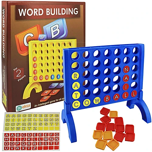 Ekta Word Building Board Game, Family Game, For All Ages, Multicolour, 1 pc