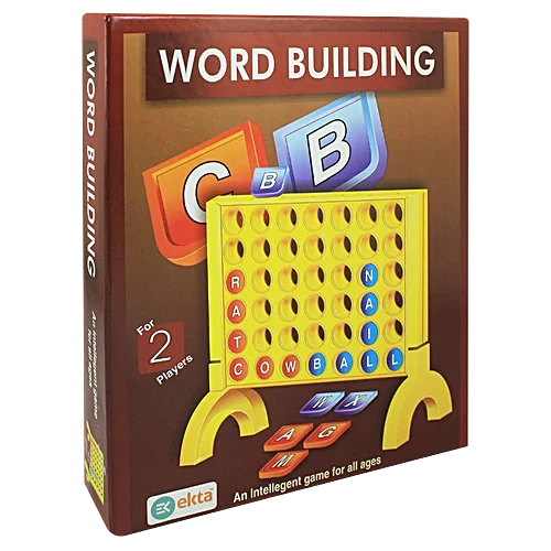 Ekta Word Building Board Game, Family Game, For All Ages, Multicolour, 1 pc