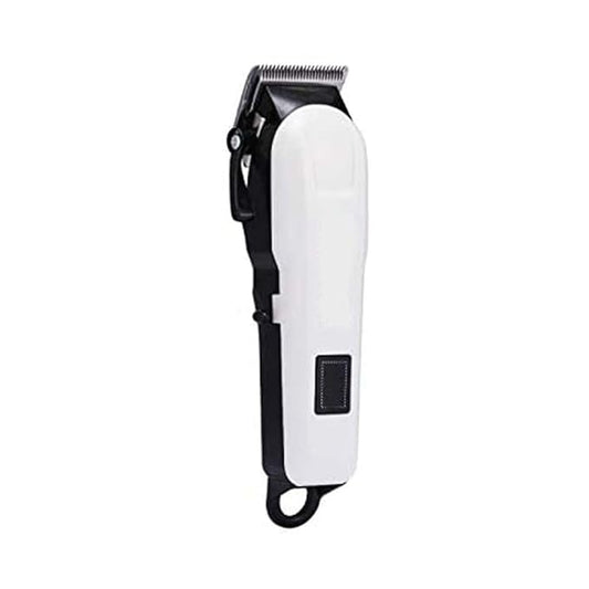 Kubra 809A Professional Corded/Cordless Rechargeable Trimmer With Length Adjustment Setting 60Mnts Runtime, White
