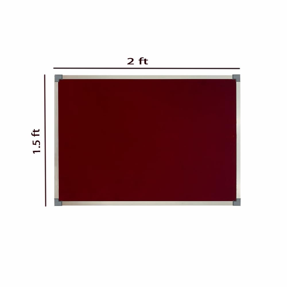 Digismart Noticeboard Classic Channel (Maroon) for Office, Home & School Aluminum (Pack of 1) (Non Magnetic)