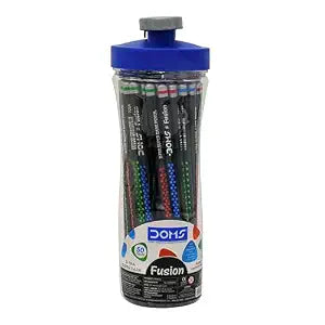 Doms Fusion Pencil 50 Pcs Pencil Sipper, Ink black