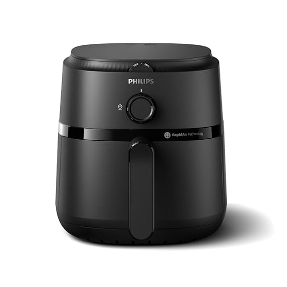 PHILIPS Air Fryer NA120/00, uses up to 90% less fat, 1500W, 4.2 Liter, with Rapid Air Technology , Large