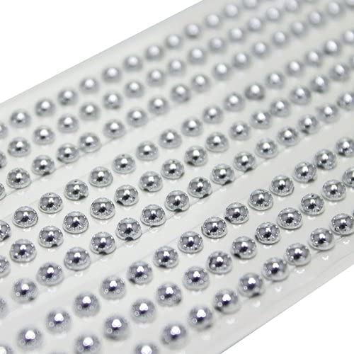 Art & Craft Coloured Acrylic Pearls Stickers 3D Half Round Self Adhesive for DIY Art and Craft Material, Scrapbooking, Card Making, Decoration Material etc (Multi colourr)