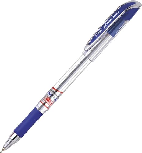 FLAIR XTRA MILE Ball Pen Jar | Tip Size 0.7 To 1 mm | Smooth Ink Flow System With Smooth & Comfortable Writing Experience | Ideal for School, Collage, Office | Blue Ink, Stand Pack Of 100