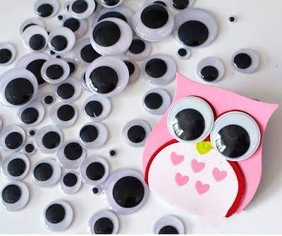 CRAFT N CREATION Googly Eyes for Making Stuffed, Soft Toys, Dolls, Artistry (5 Sizes, Black and White)