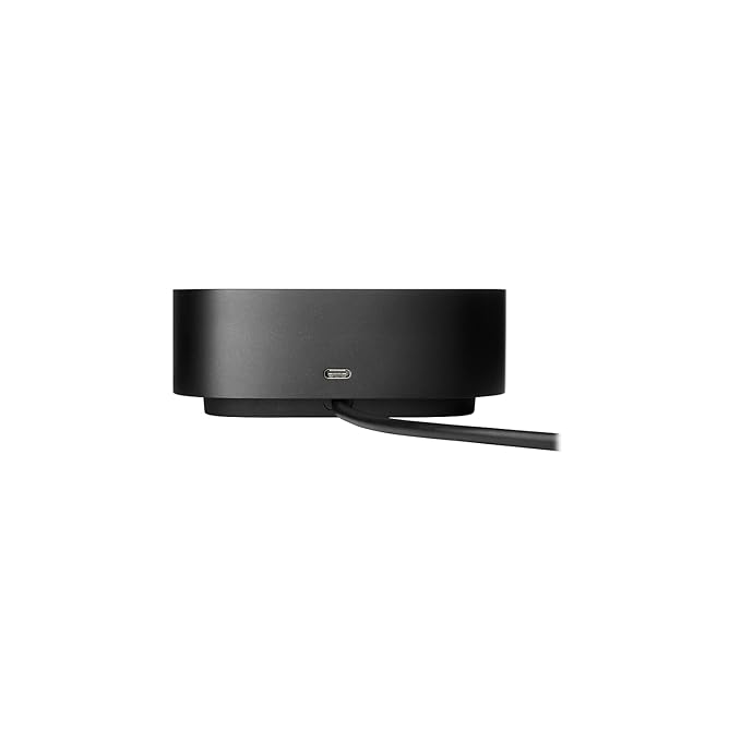 HP USB-C Dock G5 Docking Station with Thunderbolt RJ-45 Port and Up to 3 Displays Connectivity (5TW10AA), Black, 1.8" x 4.8" x 4.8" (SD)