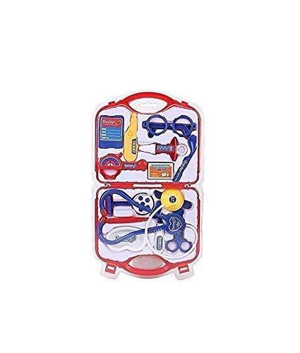 KIRTI Girls and Boys Playing Doctor Set Kit with Fold able Suitcase, Compact Medical Accessories Pretend Play Toy, Gift Gallery Doctor Play Sets.