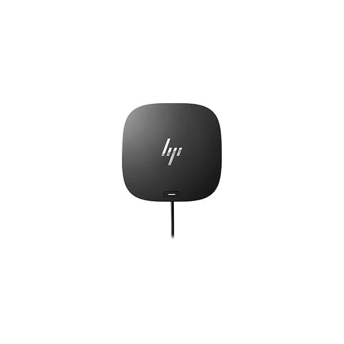 HP USB-C Dock G5 Docking Station with Thunderbolt RJ-45 Port and Up to 3 Displays Connectivity (5TW10AA), Black, 1.8" x 4.8" x 4.8" (SD)