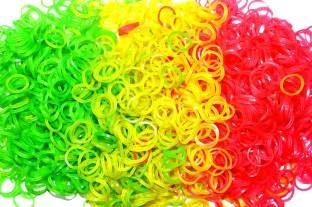 DIGISMART* Rubber Band - Fluorescent Color 1 inch Pack of 500 G - for Office use/Home & Kitchen Use/etc. (2 inch, 500 g)
