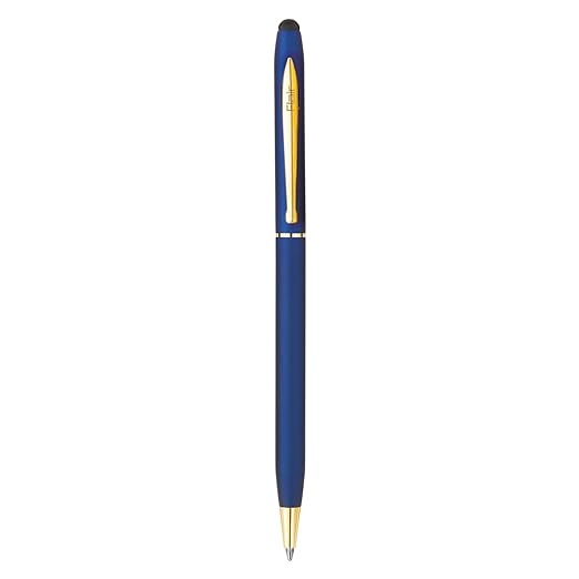 FLAIR Platinum Series Spectra Designer Metal Ball Pen Box Pack | Matte Finish With Shiny Gold Trims | Swiss Tip Technology With Twist Mechanism | Durable, Refillable Pen | Blue Ink, Pack of 1