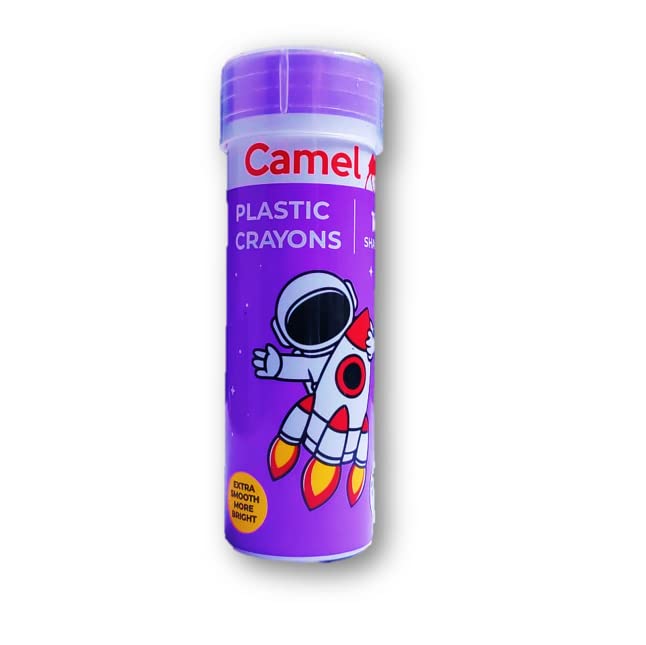 Plastic Crayons | Camlin | 26 Shades | Extra Smooth & More Bright