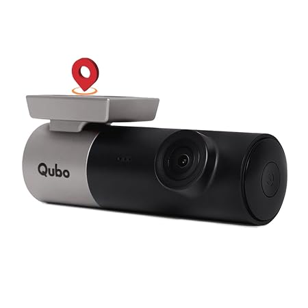Qubo Car Dash Camera Pro (with GPS Logger) Dash Cam | from Hero Group | Made in India | Full HD 1080p | Wide Angle View | G-Sensor | Wi-Fi | Emergency Recording | Supports Up to 256 GB SD Card (SD)