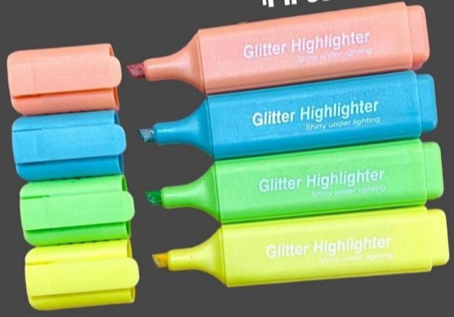 Pastel Glitter Highlighters