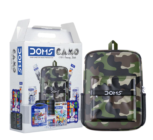 DOMS CAMO KIT(THE BEST FOR GIFTING YOUR CHILD, BAG CAN BE USED IN EVERYDAY LIFE)