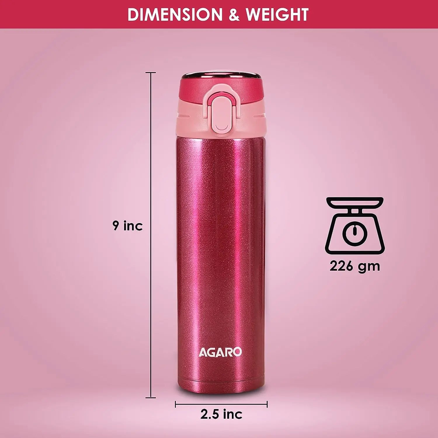 AGARO Galaxy Vacuum Flask 500ml - Image #2