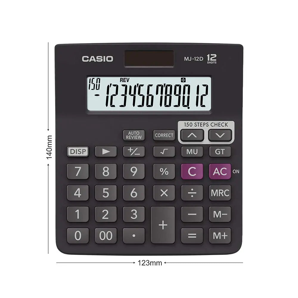 Casio MJ-12D 150 Steps Check and Correct Desktop Calculator - Image #2