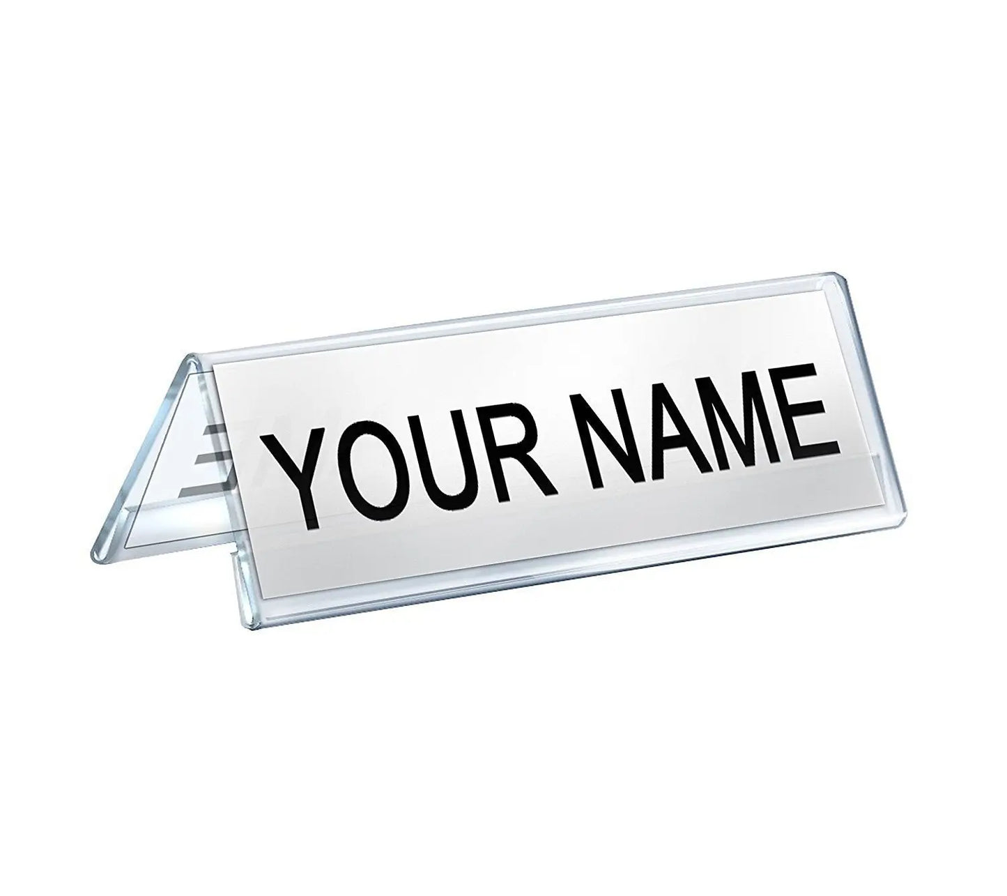 Kebica 8 inch A SHAPE Acrylic Signage Holder, Table and Desk Name Plate for Offices - Image #2