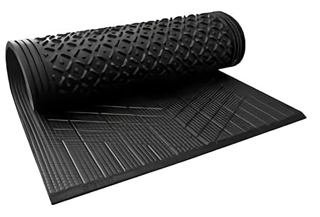DIVAYANSHI Animal Feeding Waterproof mat 92×56 INCH and 15 mm Thickness, Wt. 5 KGS BPA Free for Horse, Cow, Buffalo and Bull Easy to Clean (ASL)