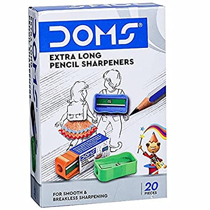 DOMS PENCIL SHARPNER EXTRA LONG 20 PCS BOX PACK