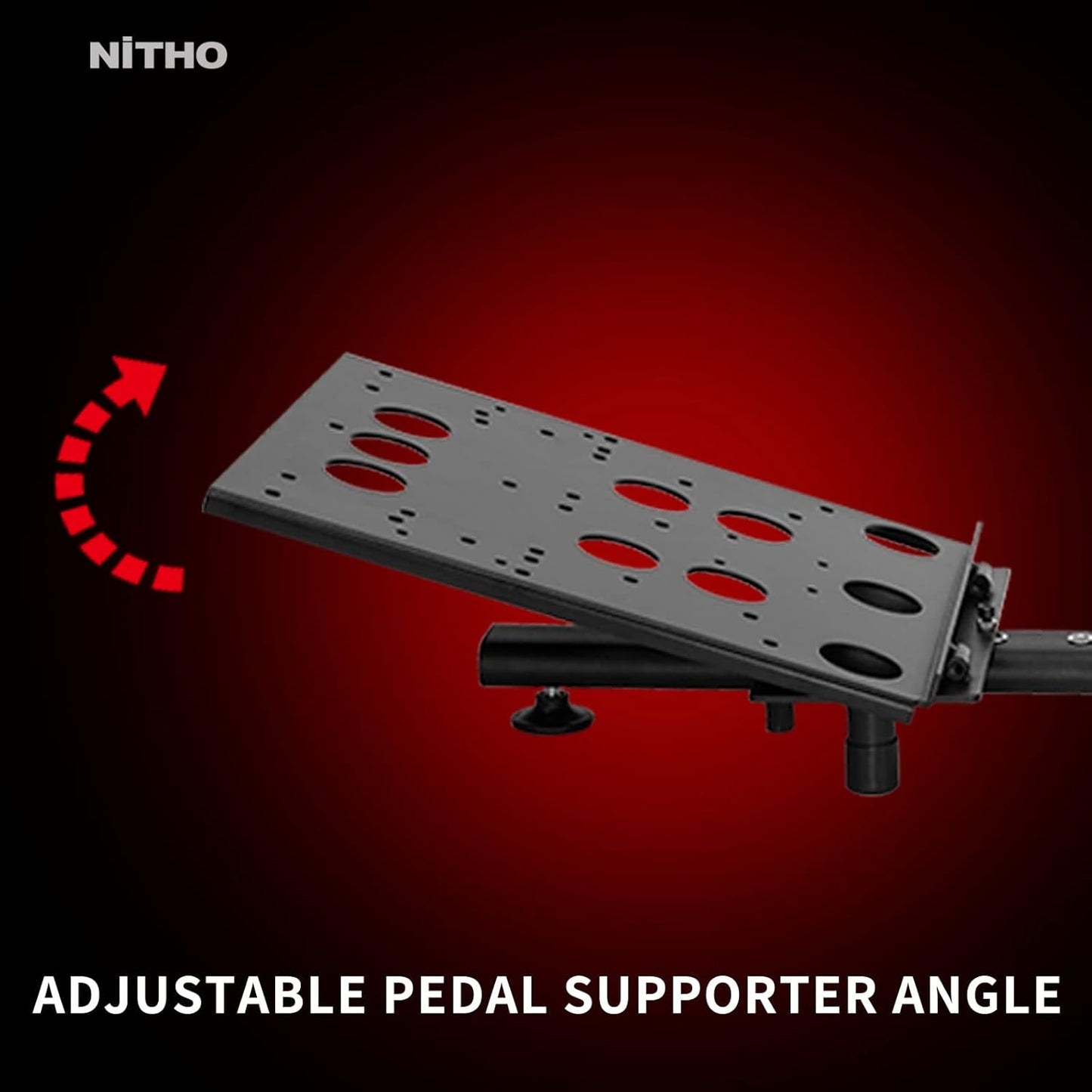 Nitho Alloy Steel RS-2 Drive Pro Stand 3, Adjustable Racing Wheel Gear Shifter Pedal Supporter for Logitech G29/G920/G923/G27/G25 Thrustmaster...