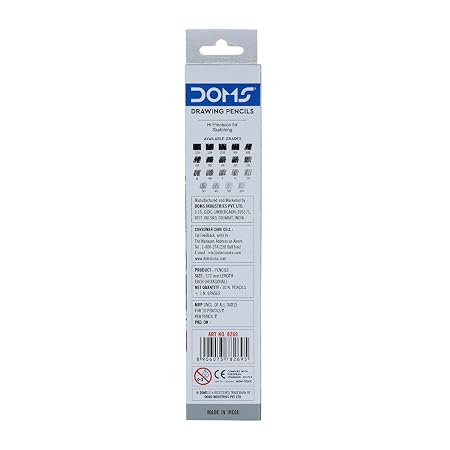 DOMS Drawing & Sketching 4H Graphite Pencil | Hard Grade Pencil for Technical Drawing, Fine Lines & Detailed Sketching