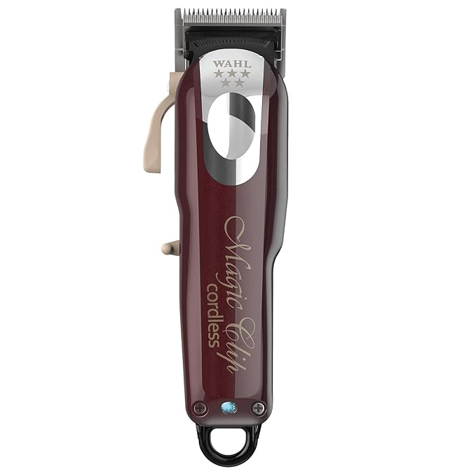 Wahl India 08148-324 Cord/Cordless India Professional Magic Clipper; 0.5-1.2 mm cutting lengths; 90 minute run time; Maroon
