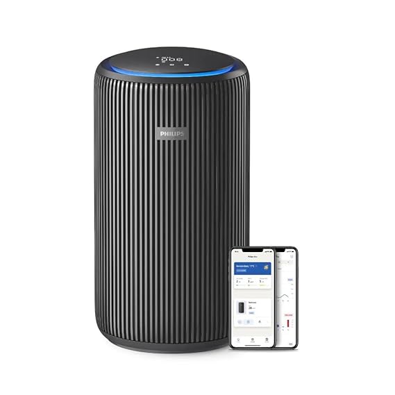 PHILIPS 3200 Series Smart Air Purifier with Remote Scheduling (App Control with Wi-Fi, Dark Slate),Black (SD)
