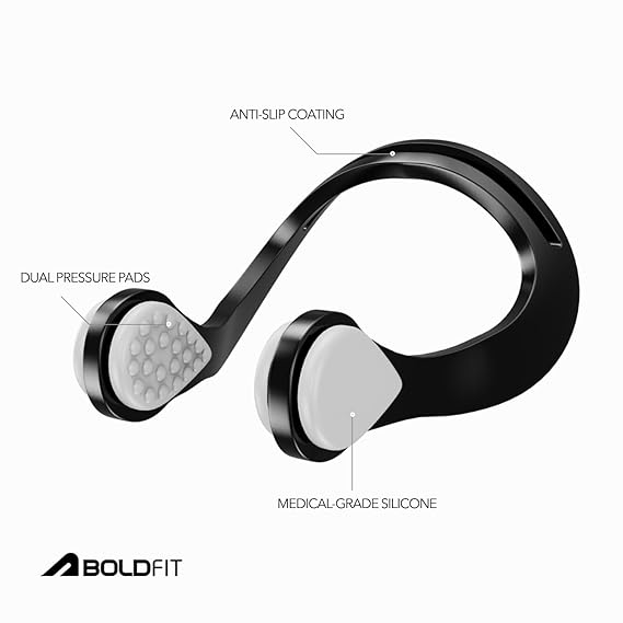 Boldfit Swimming Nose Clip & Ear Plug Set Silicone Swimming for Men & Women for Ear Protection from Water (ASL)