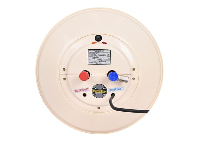 Thermoking 25 Litre Instant Water Heater (Geyser) with METAL outer Body |Compact Size|Suitable-High-rise Buildings|6 Bar High Pressure 5 Star rating |Made for Kitchen and Bathroom Applications (Ivory)