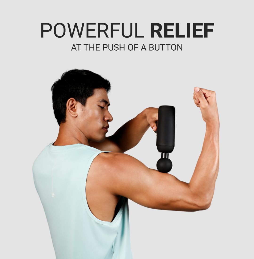 Cult Volt Neo Gun massager Silicone Head, 4000mAh Battery, Pain Relief, Deep Tissue Full Body Gun Massager