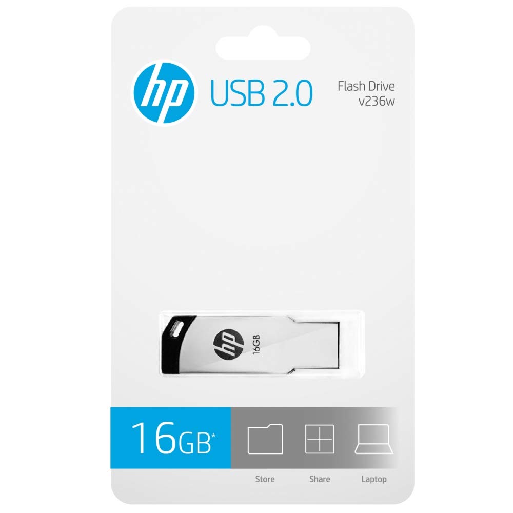 HP v236w 16GB USB 2.0 Pen Drive, Multi