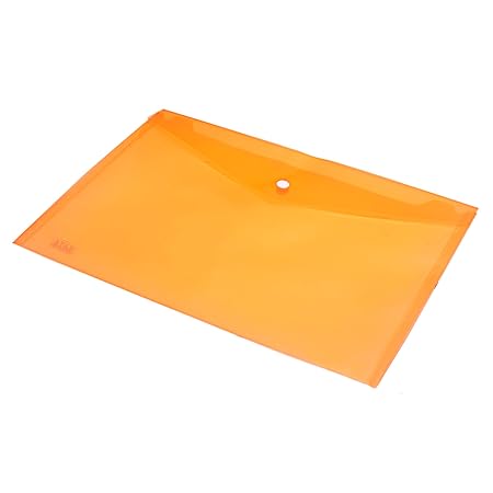 Saya My Clear Bag Documents Organizer – Waterproof A3 File Folder with Snap Closure Random Color (Pack of 10) – Durable, Stylish & Secure Paper Storage Solution
