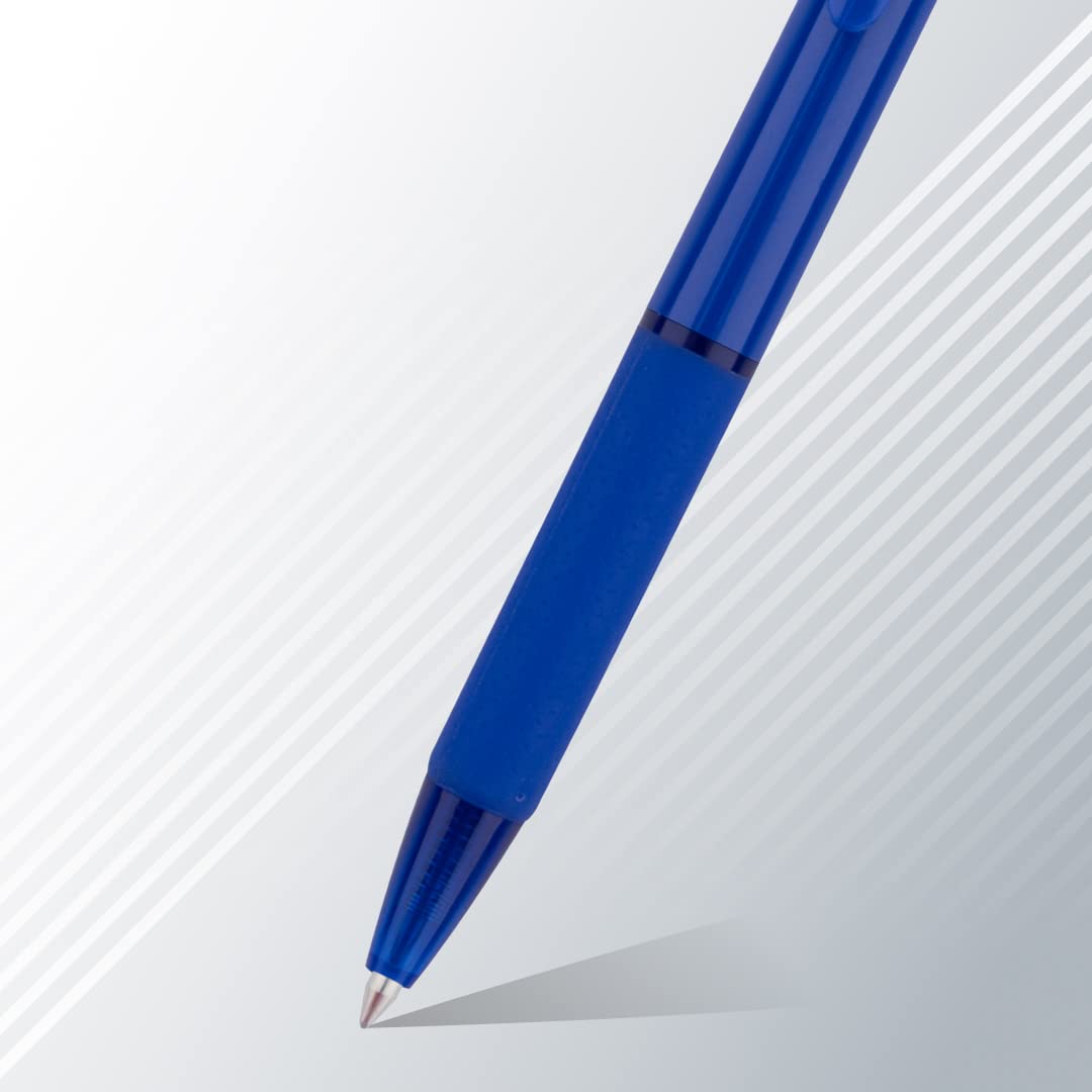 Pilot BP-1 RT 0.7mm Fine Tip Ball Pen with Soft Rubber Grip | Blue Ink