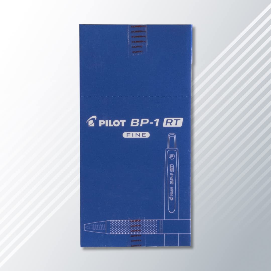 Pilot BP-1 RT 0.7mm Fine Tip Ball Pen with Soft Rubber Grip | Blue Ink