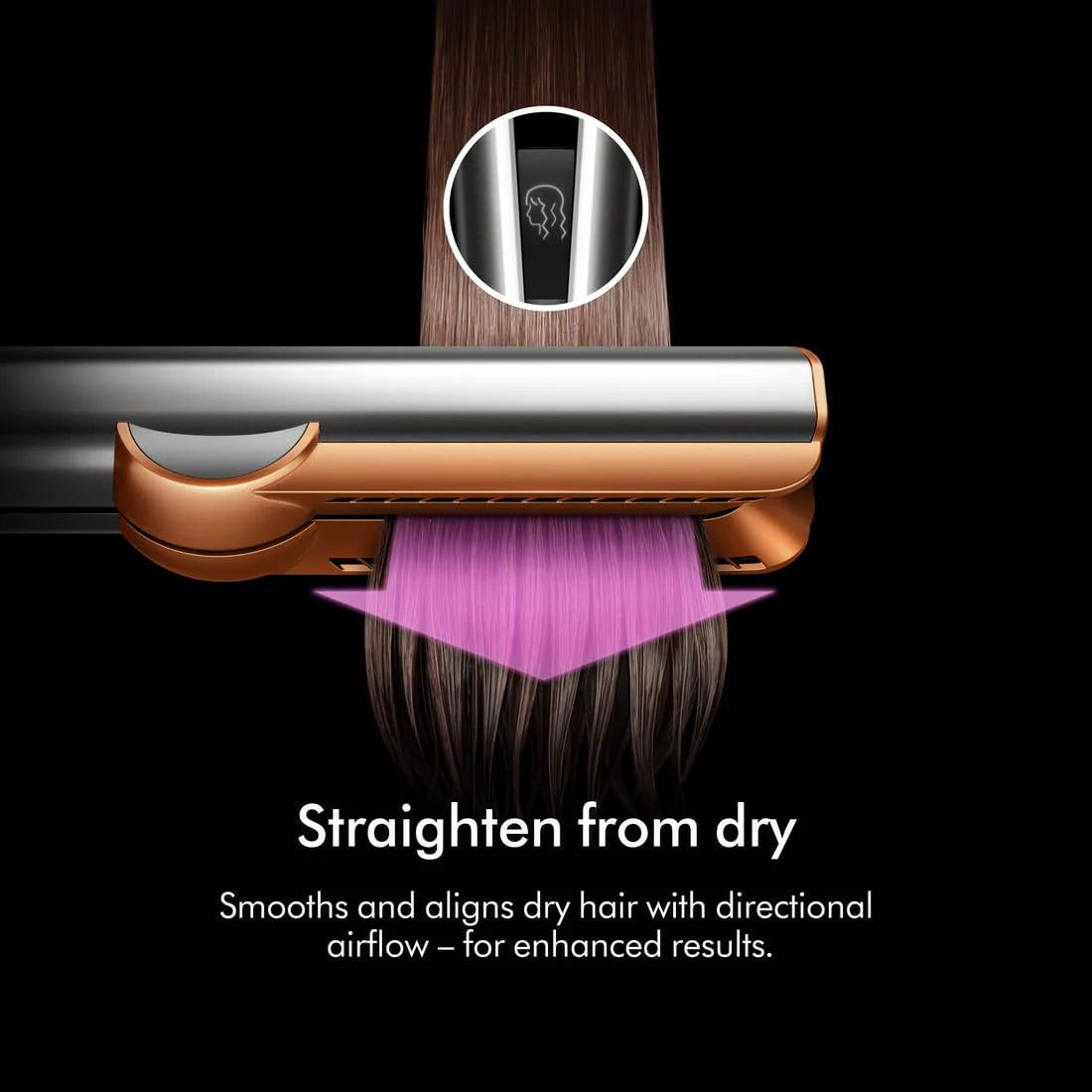 Dyson Airstrait Hair Straightener Red