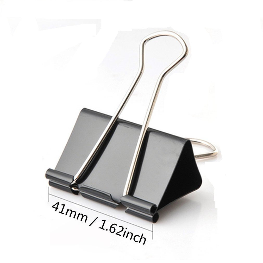 AMKAY Binder Clip All Sizes Stainless Steel Paper Clip, Binder Clip, Office Stationery Clip