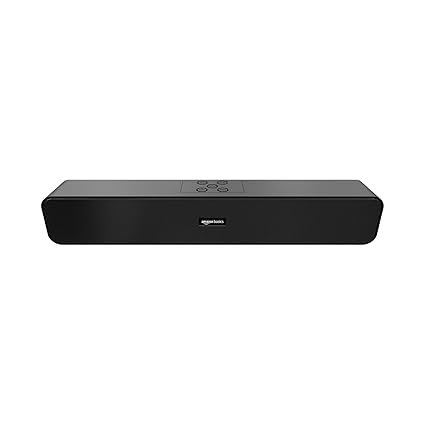 Amazon Basics 16W Bluetooth Soundbar Speaker with 1200mah Battery, BT v5.3, Aux, USB Port for Mobile, PC, Tablets, and Laptops