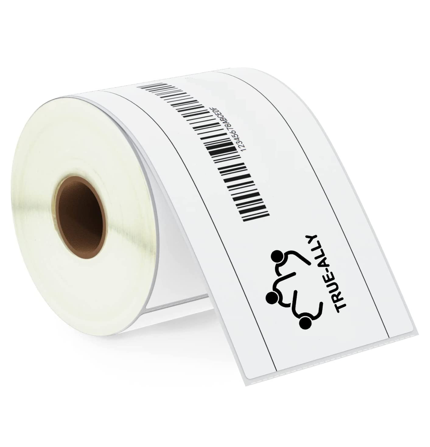 KIYA 75x125 Barcode Label Sticker  - 75mm x 125mm - 1 Ups - 400 Labels Per Roll - White Self Adhesive Sticker for Printing Barcoding (1 Roll Per Pack (400 Labels))