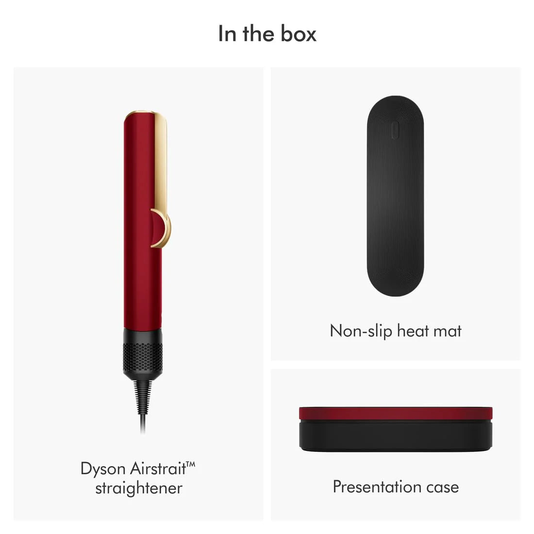Dyson Airstrait Hair Straightener Red