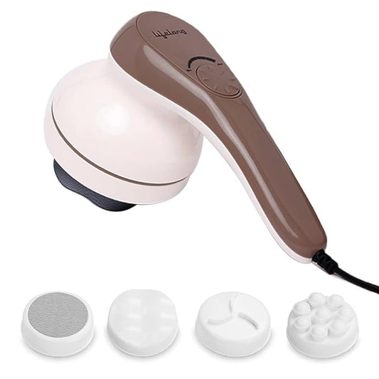 Lifelong Full Body Massager Machine for Pain Relief | Body & Back Pain Relief Product | Handheld Electric Manipol Mini Massager | 5-Speed Settings | Best Gift for Women & Men