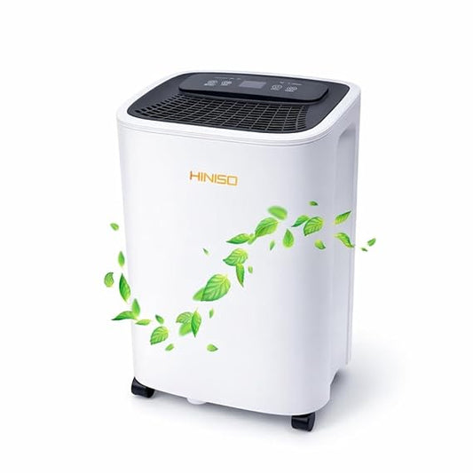 HINISO 10L Smart Compressor Dehumidifier for Home & Basement up to 2000 Sq.ft with WiFi Remote App Control, Auto Defrost, Overflow Protection, Timer & 2.5L Tank (SD)
