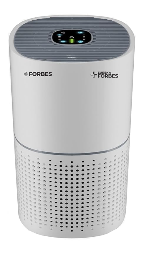 Eureka Forbes 270 Air Purifier for Home |True HEPA H13 Filter & Real-time AQI Indicator |1.5-2 Yrs Filter Life* | Removes 99.97% PM2.5, Dust, Allergens, Bacteria & Pollen| Covers up to 365 Sq.Ft