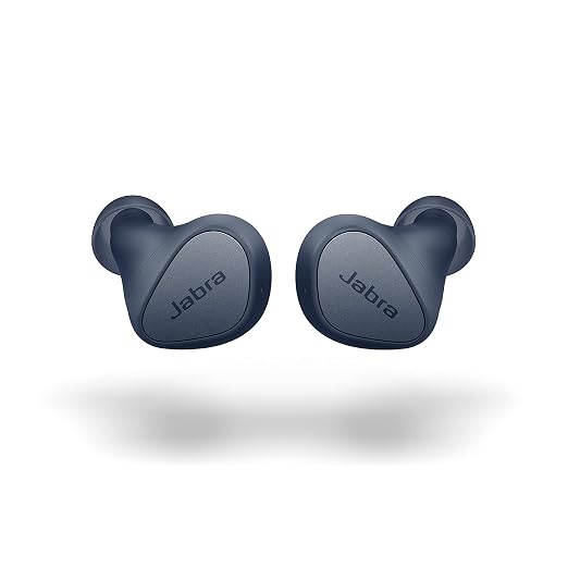 Jabra Elite 3 in Ear Wireless Bluetooth Earbuds – Noise Isolating True Wireless Buds with 4 Built-in Microphones for Clear Calls, Rich Bass, Customizable Sound, and Mono Mode (SD)