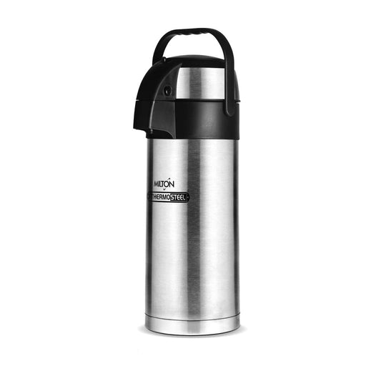 Milton Beverage Dispenser 3500 Stainless Steel for Serving Tea and Coffee, 3.58 Litre, Silver (APEX)