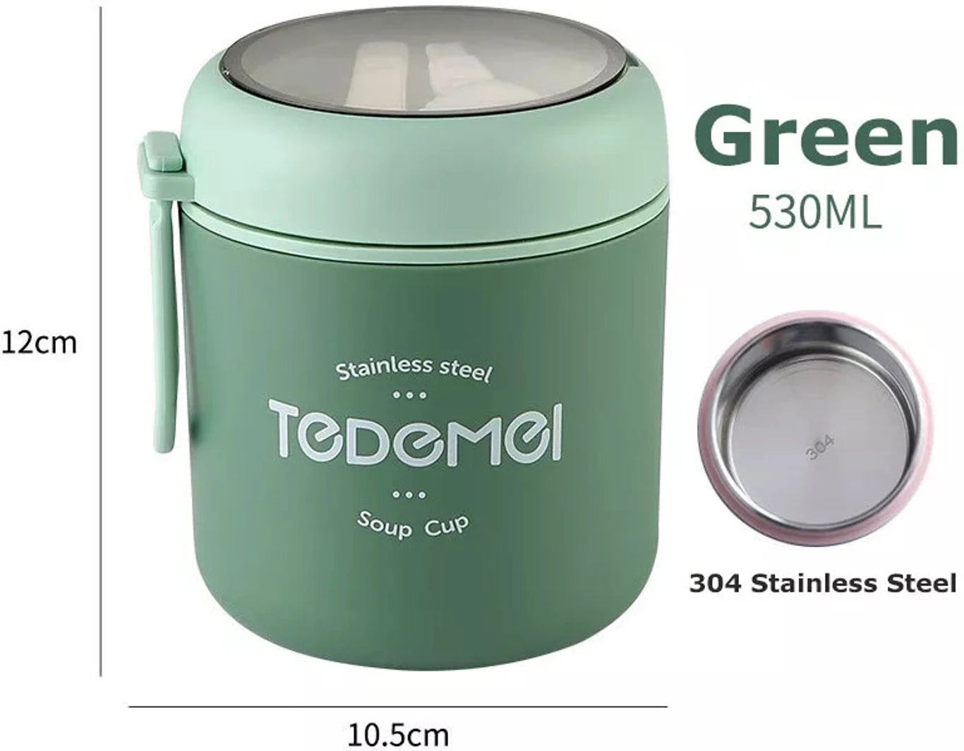 SCOFFCO TedeMei Lunch Box 6713 (WPT) – Insulated Stainless Steel Lunch Container | Leakproof & Durable | Ideal for Kids, School, Office & Travel