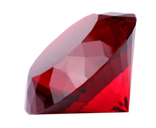 Digismart Red, white, Blue, Orange Crystal Glass Ball & Diamond Shaped Decoration Jewel Paperweight