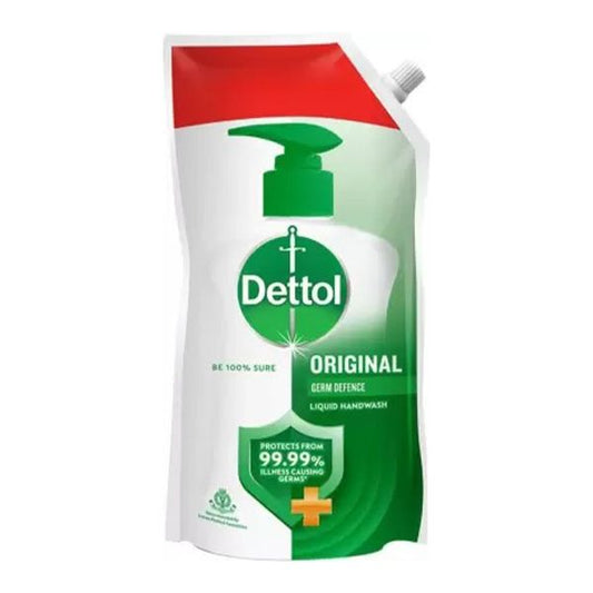 Dettol Liquid Handwash Refill - Original Hand Wash- 675ml | Germ Defence Formula | 10x Better Germ Protection